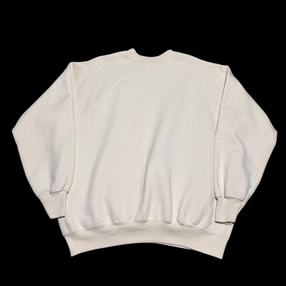 Vintage 90s Hanes Her Way White Stained Sweatshirt Women's Large